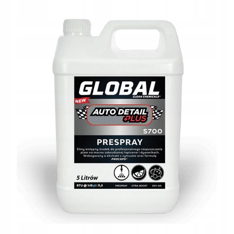 Prespray do tapicerki GLOBAL Auto Detail Plus 5L