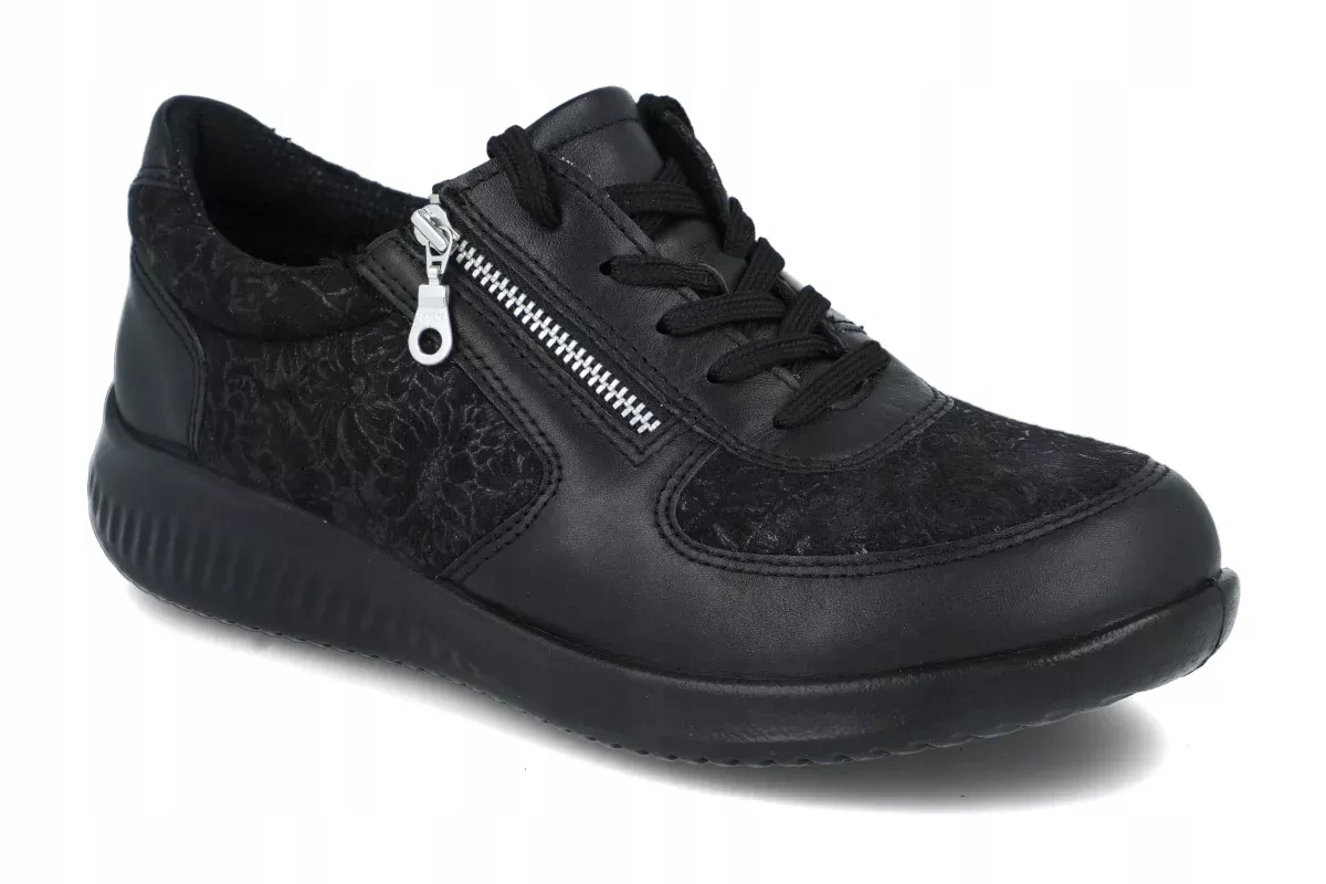 Boty na široké chodidlo Jomos 857393 černé kožené polobotky tuhost K R40