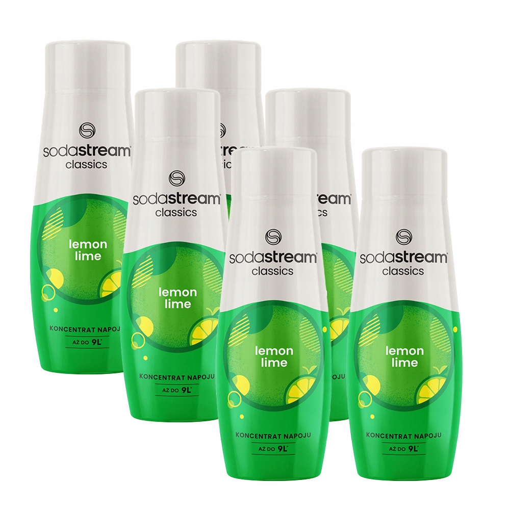 Sada sirupů do saturátoru Sodastream Lemon Lime koncentrát 6 x 440 ml