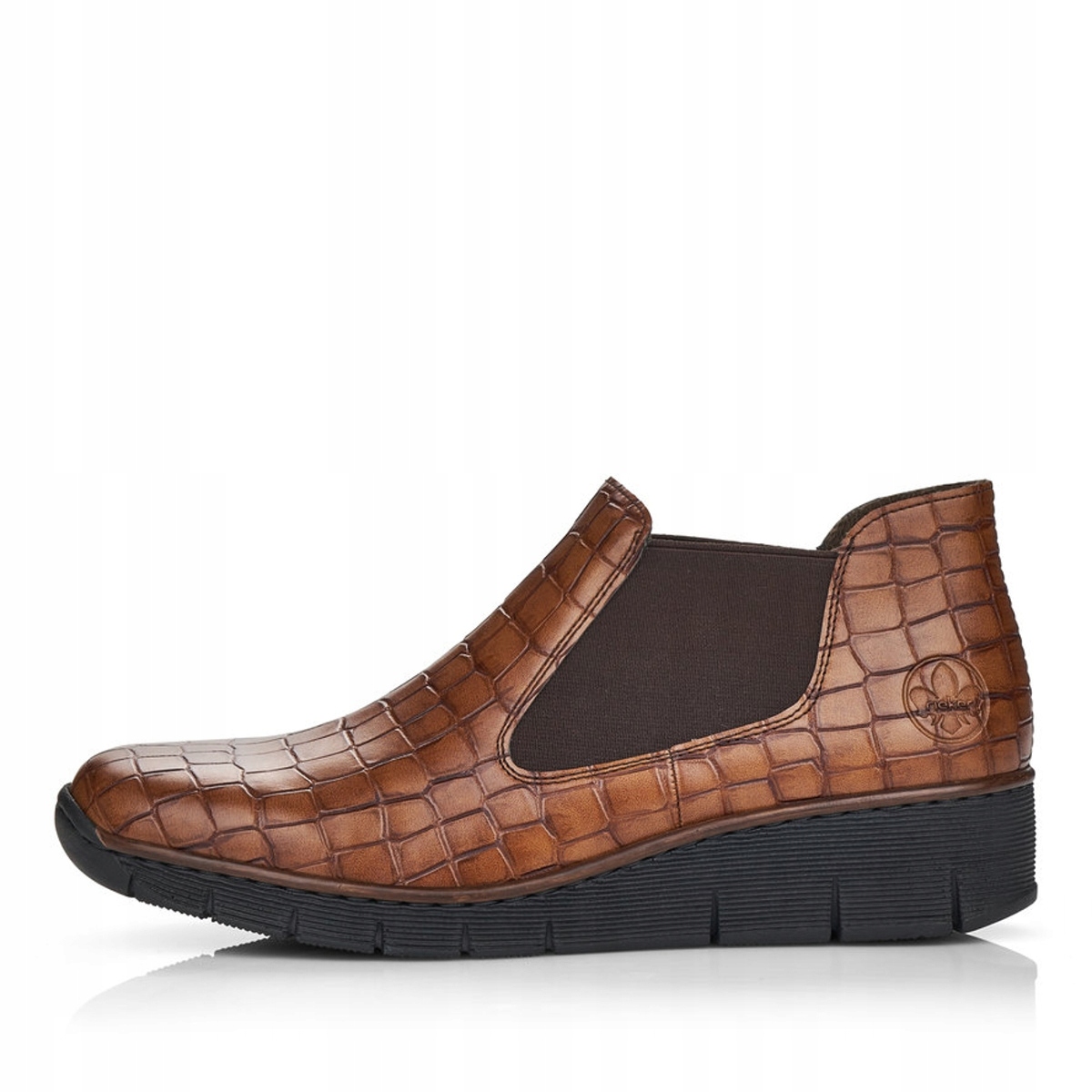 RIEKER brązowe buty, botki damskie 53790 Marka Rieker