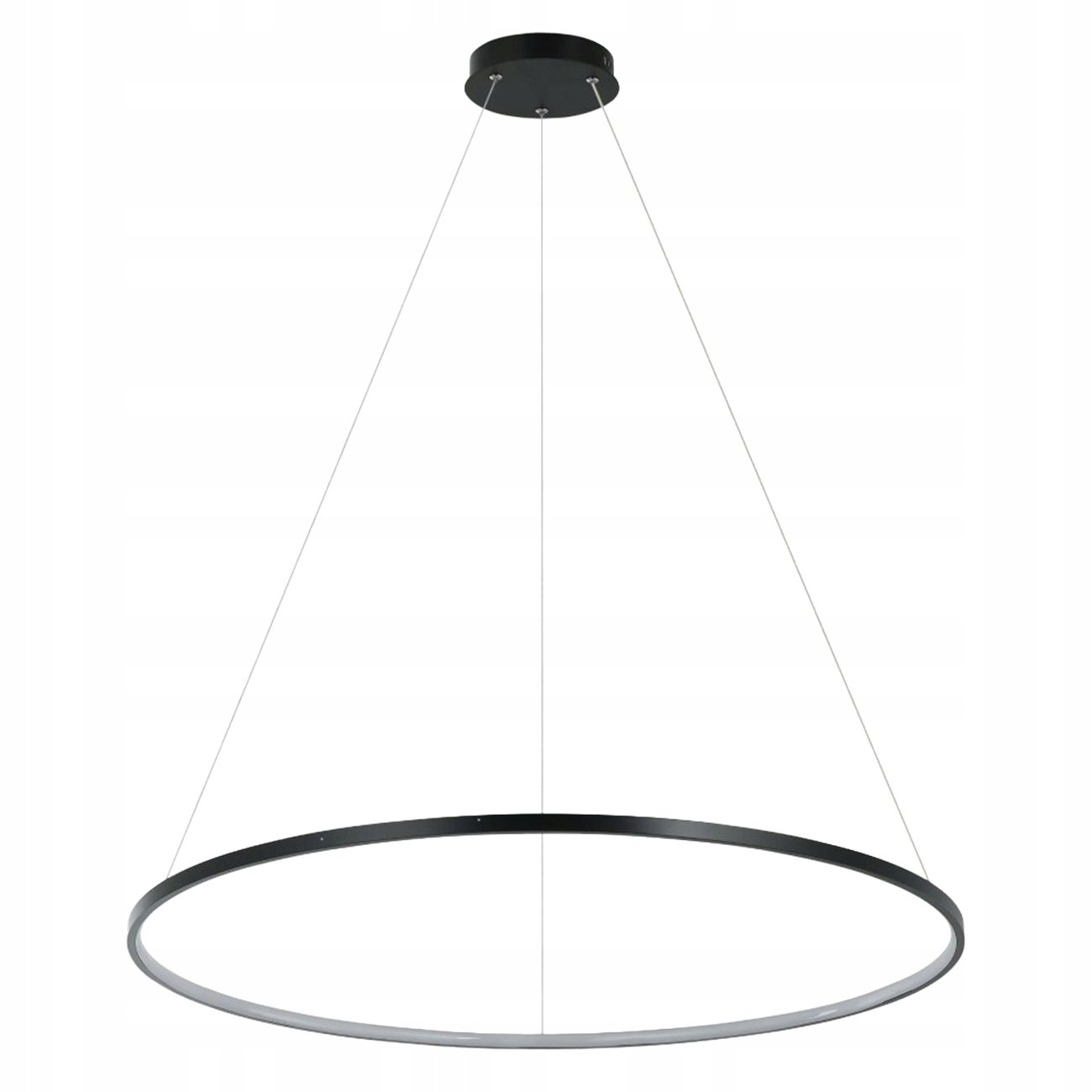 Závesná Lampa Veľký Krúžok 80 CM Čierna Led Cct Štýlová IP20 Light Prestige
