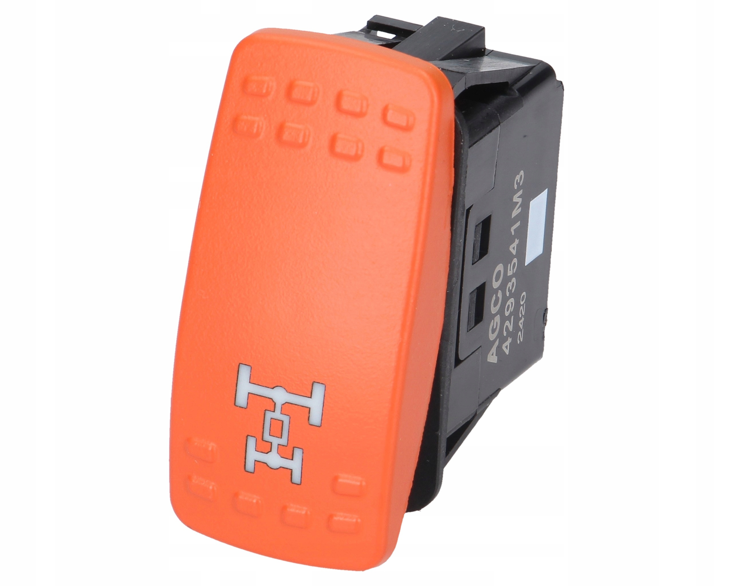 vypínač pohon 4 kol 36x21mm Massey Ferguson