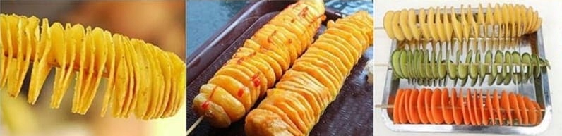 MASZYNKA DO ZAKRĘCONYCH FRYTEK, CHIPSÓW ZIEMNIAKÓW Kolor czarny