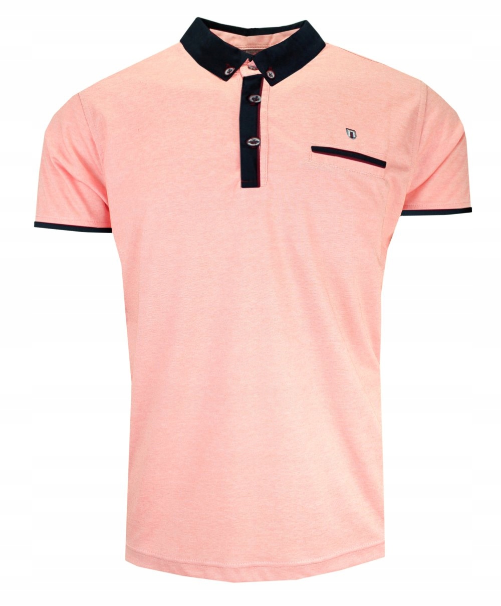 Lososové pánské Polokošile s XXL kapsou