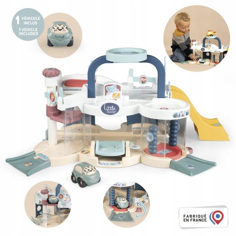 Smoby Mój Pierwszy Garaż samochodzik auto myjnia Kod producenta 140202