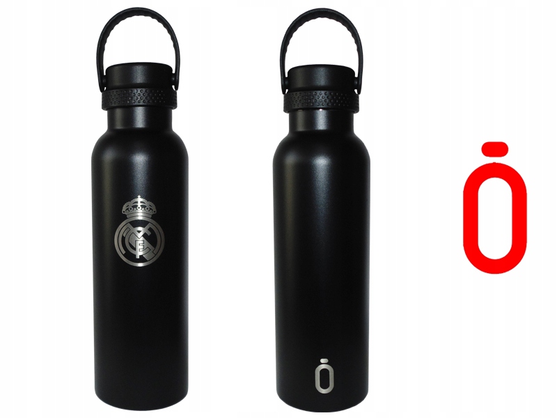 Real Madryt Bidon Termiczny Runbott Ceramiczny Czarny 600 ML