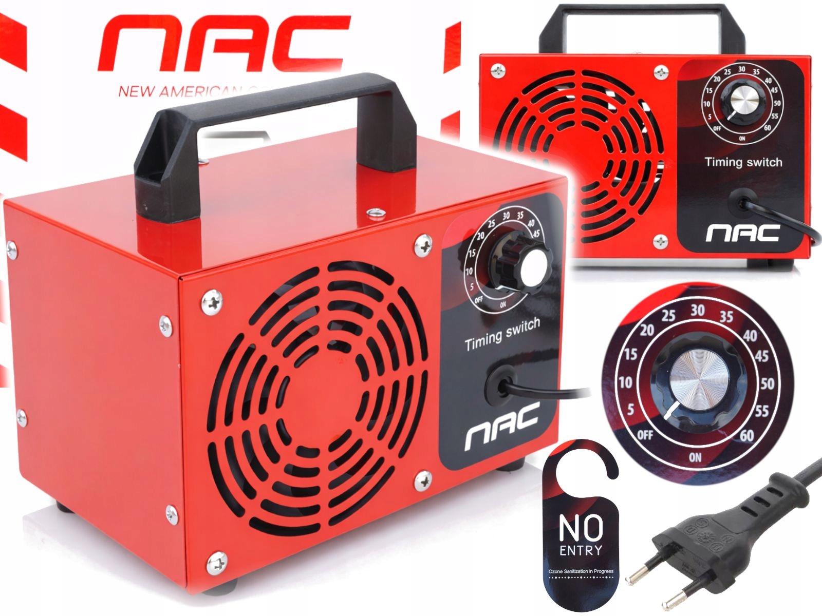 Nac Generator Ozonu Ozonator Oczyszczacz Powietrza dezynfekcji 60.000 mg/h