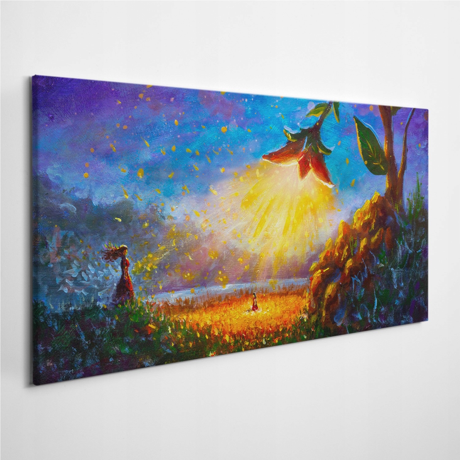 

Foto-obraz z zdjęciem Kwiaty Dziewczynka 100x50 cm
