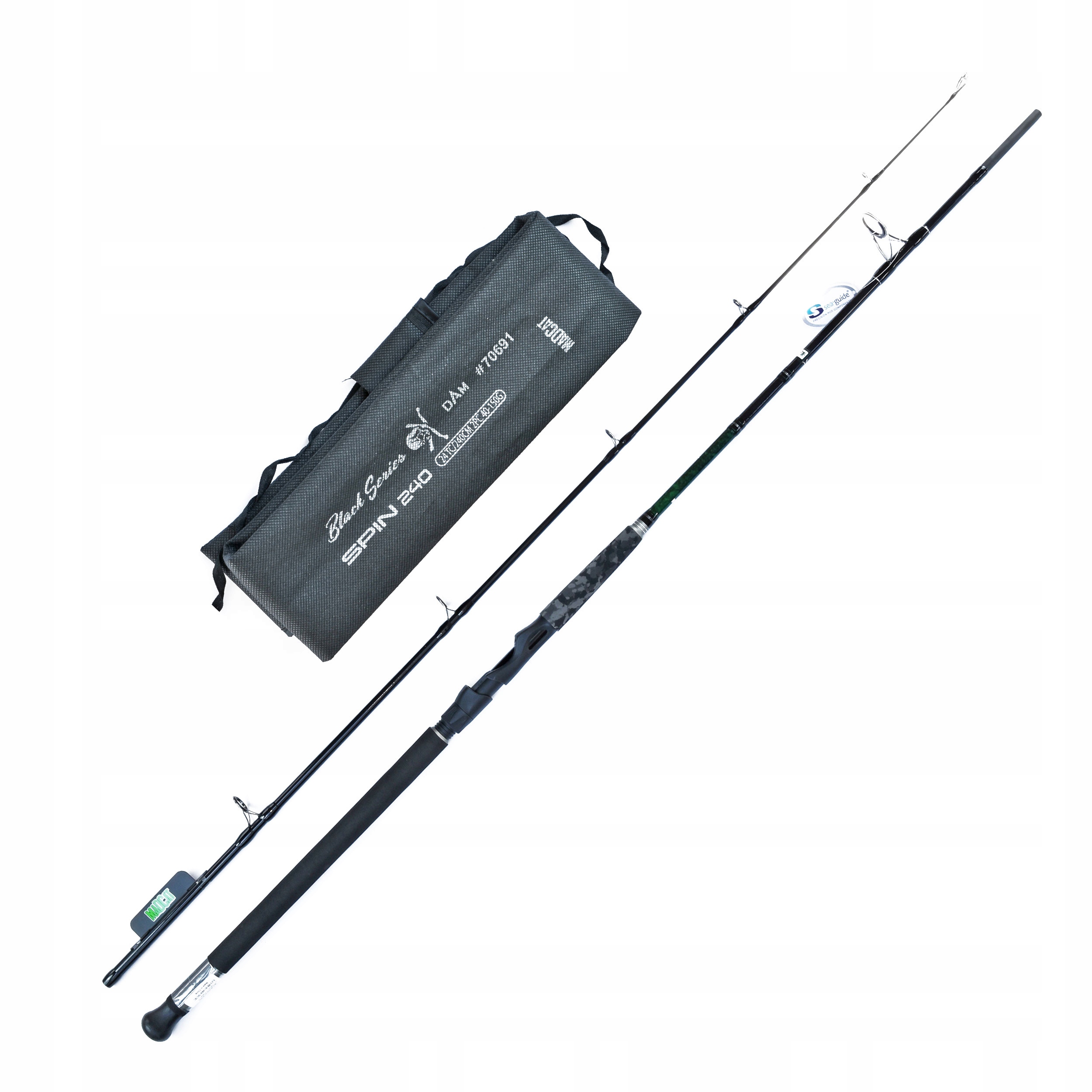 Wędka spinningowa Dam Madcat Black Spin 2.40m 40-150g