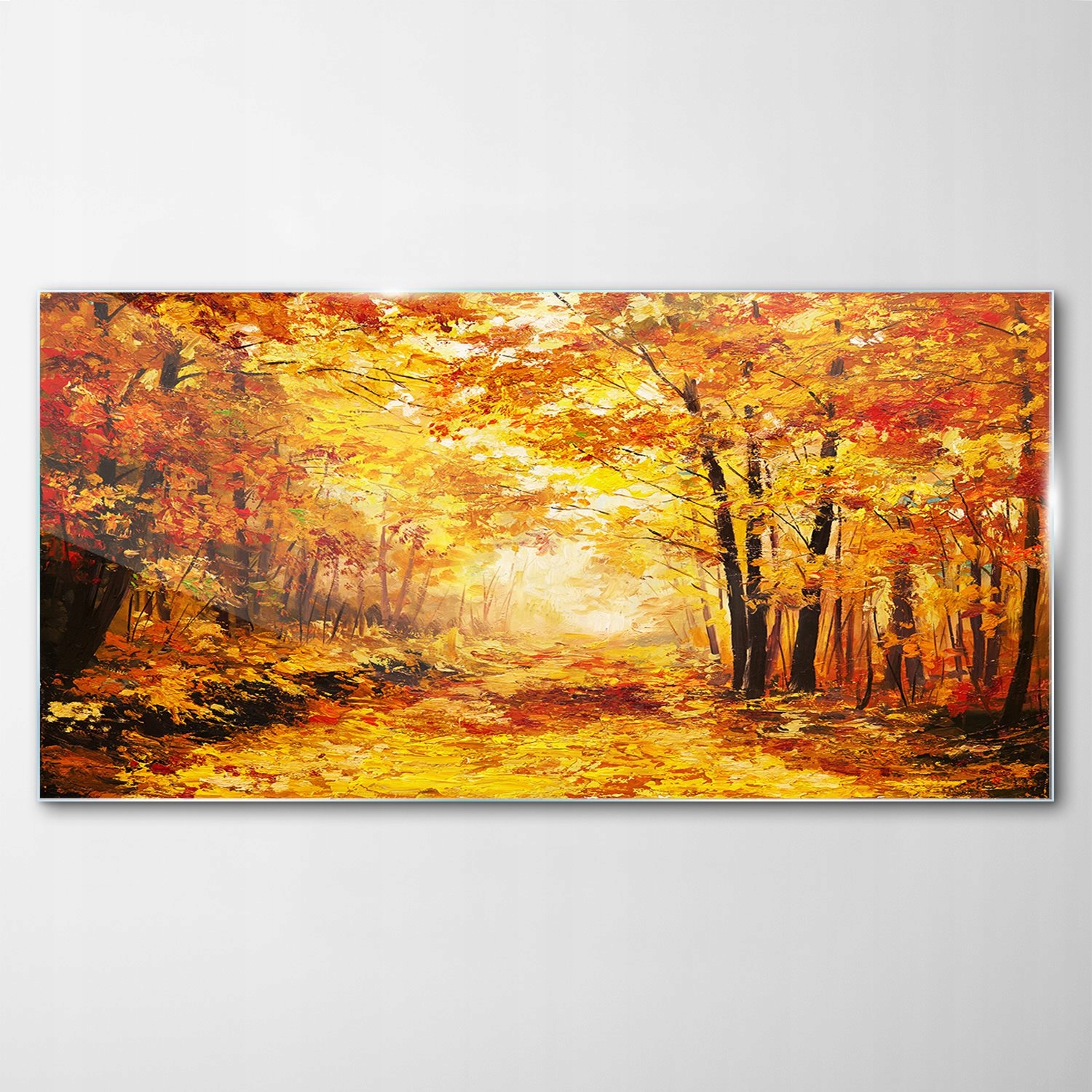 Obraz na skle Dekor Krajina Jeseň Les 100x50