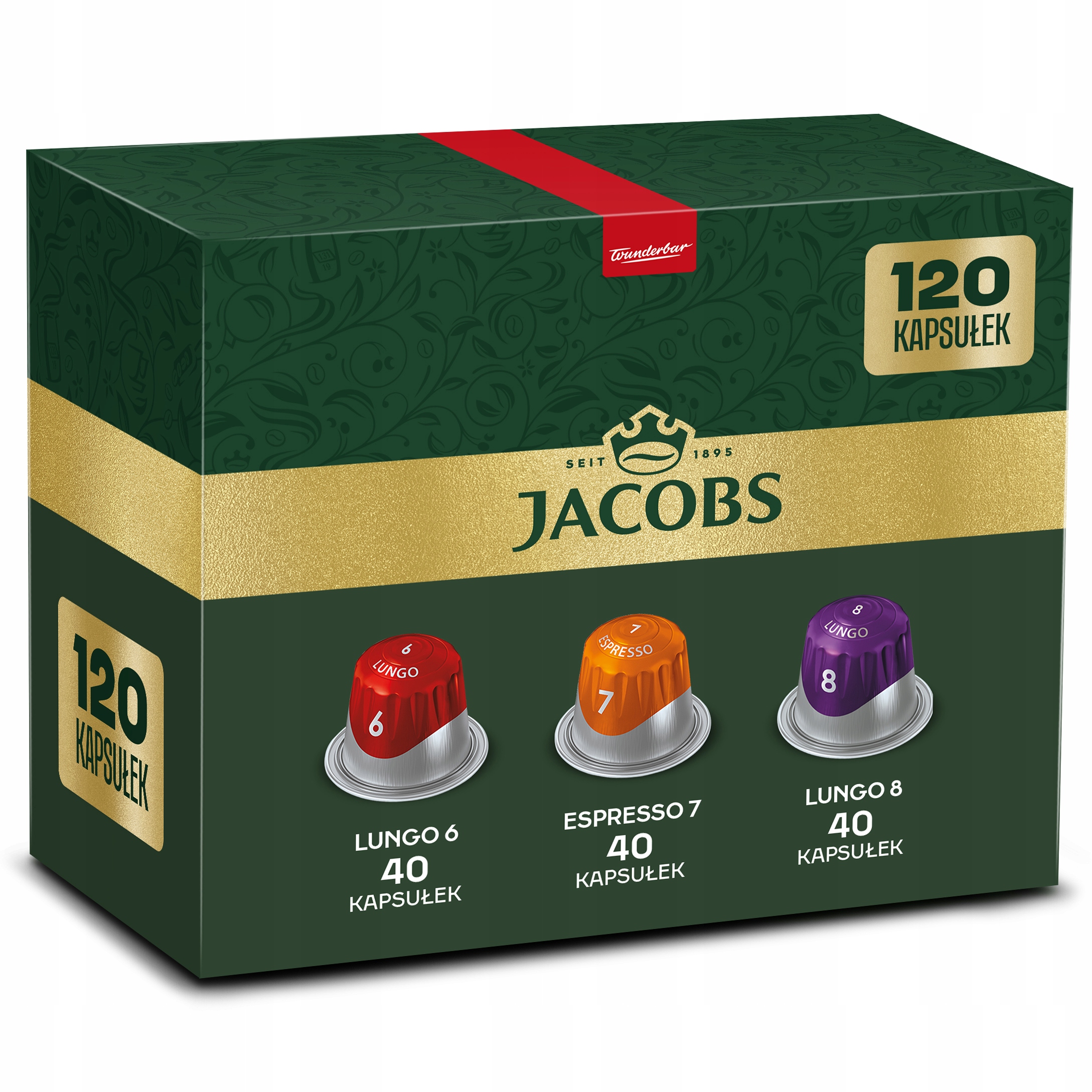 Kapsułki Jacobs Zestaw do Nespresso(r)*, 120 kapsułek, 10+2 Gratis!