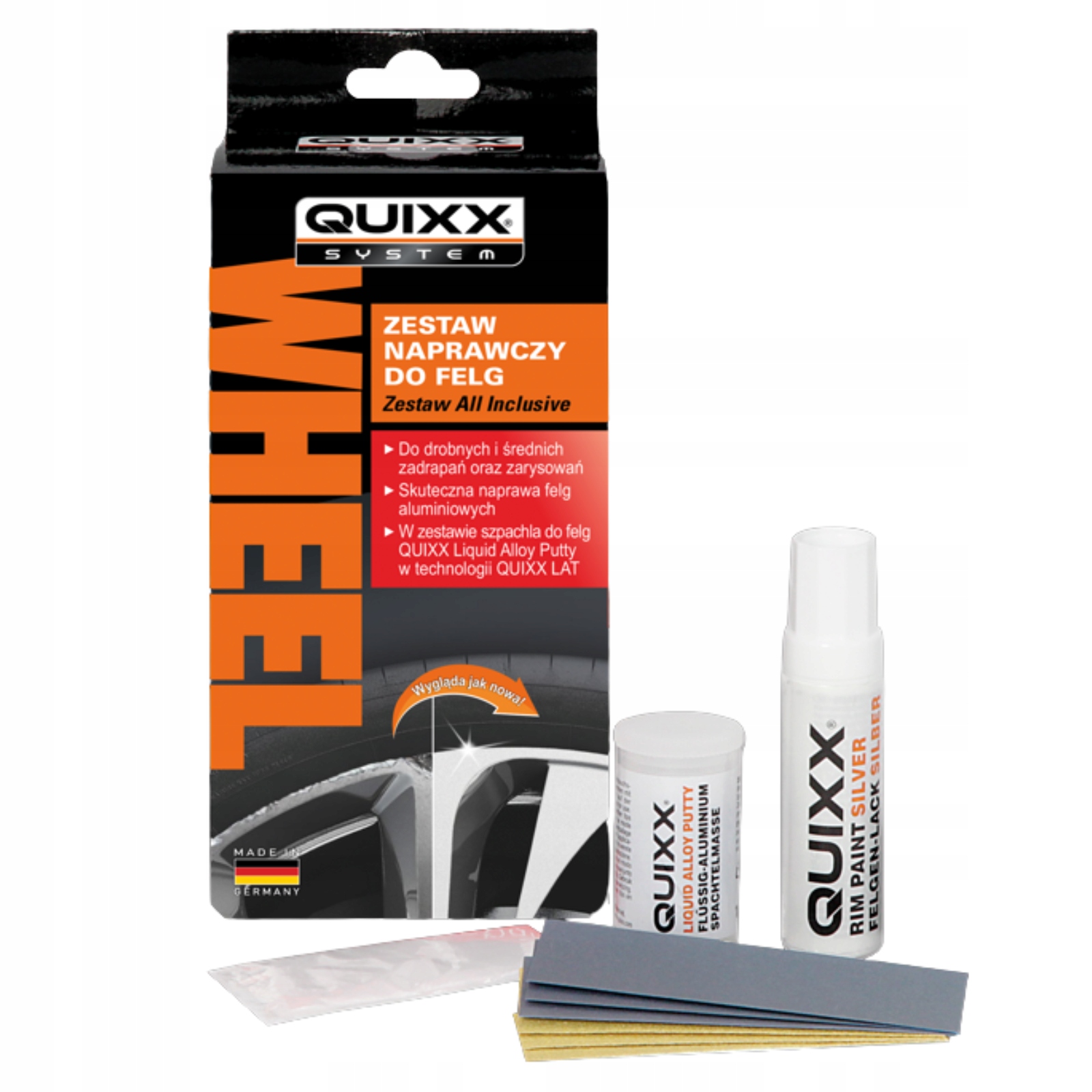 Quixx Wheel Zestaw Naprawczy Do Felg Aluminiowych Srebrny