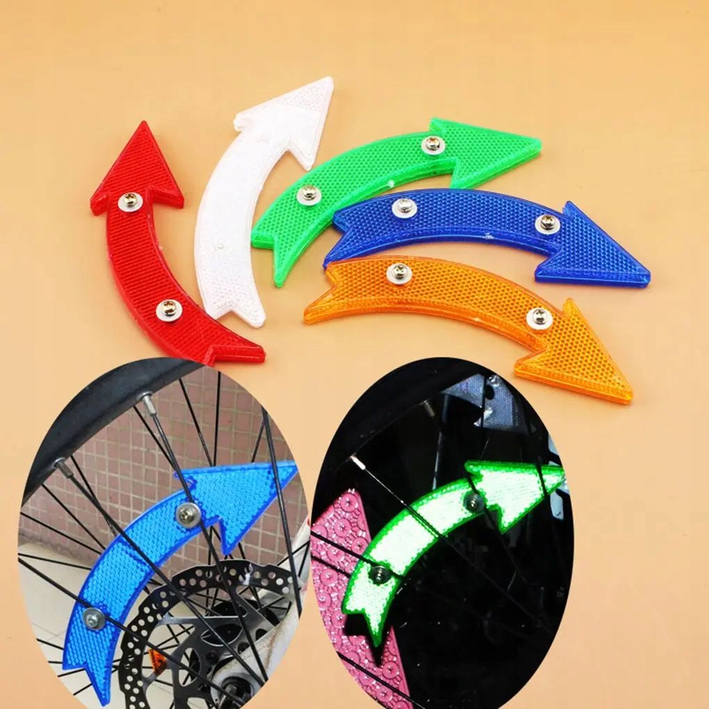 STRZAŁKI ODBLASKOWE ODBLASKI NA SZPRYCHY ROWEROWE ODBLASK ROWER 2 szt KOL Marka bez marki