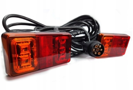 

Zestaw świateł lamp Led przyczepki przyczepy+ 7,5m