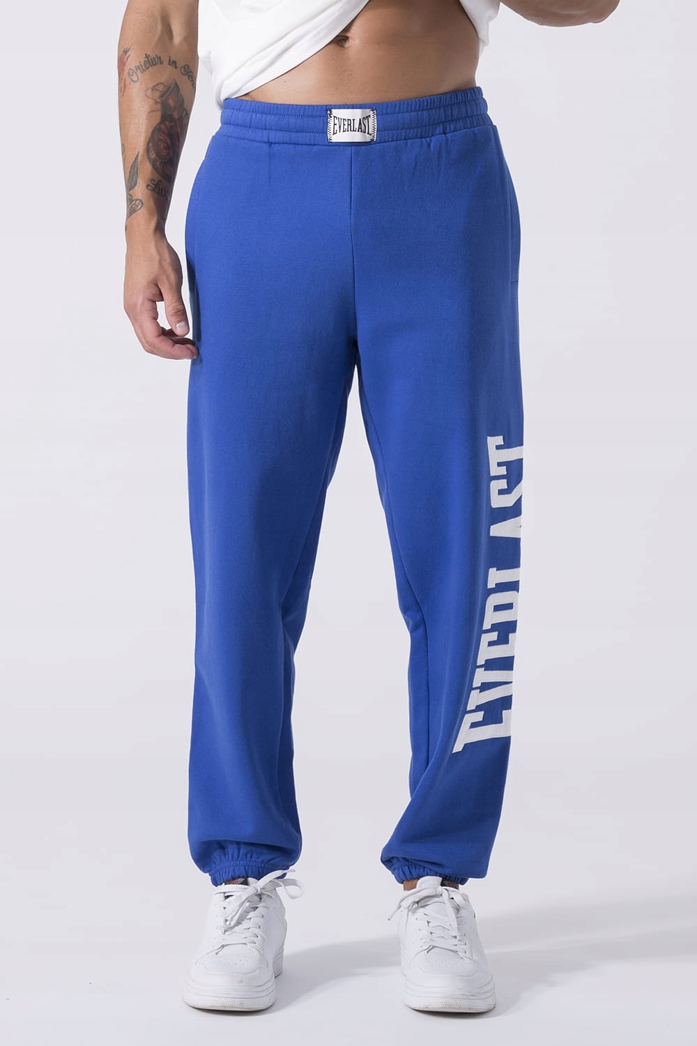 Everlast spodnie męskie sportowe bawełniane r. XL niebieskie