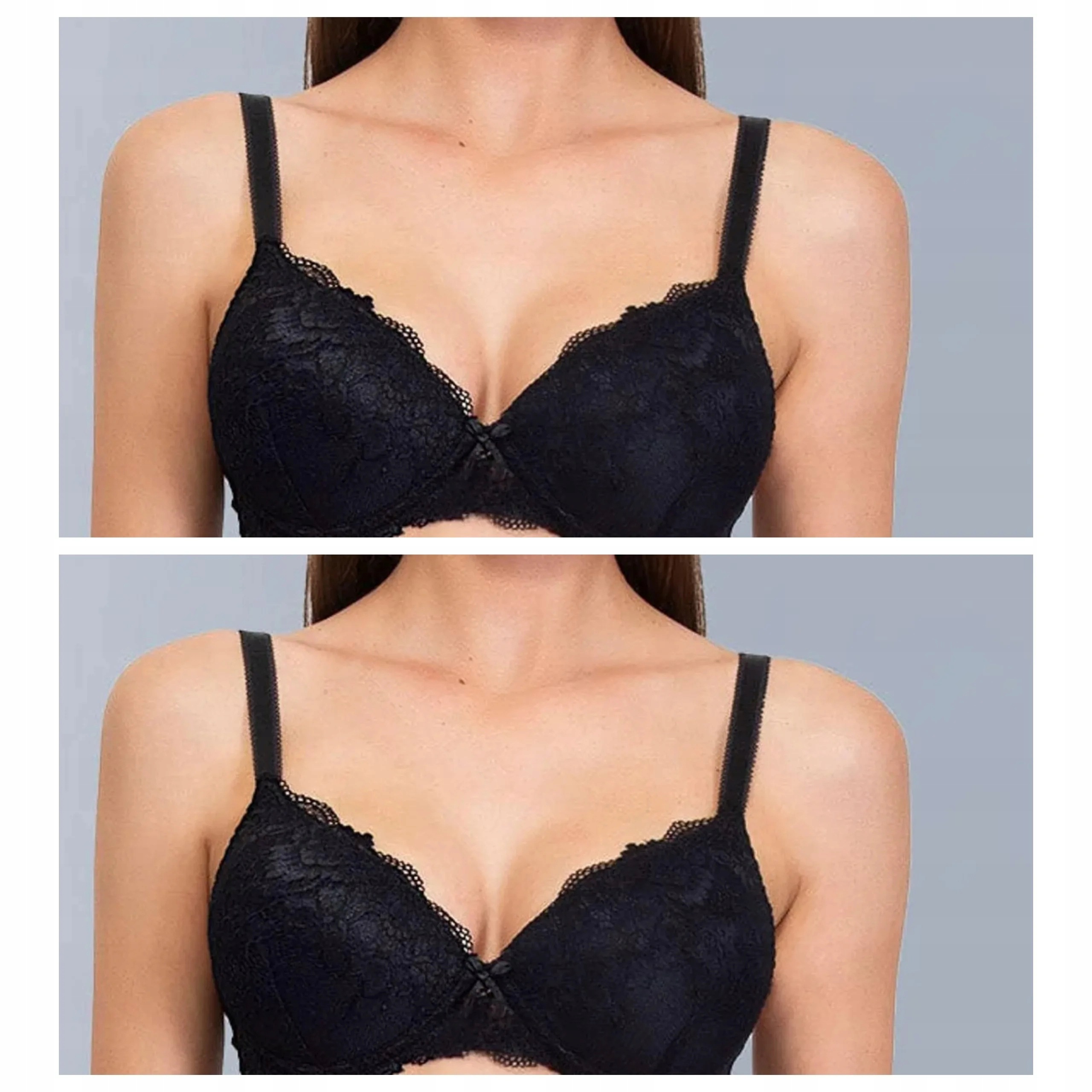 Sada 2 podprsenek Sielei Wonder Lace 2446 černá 70B