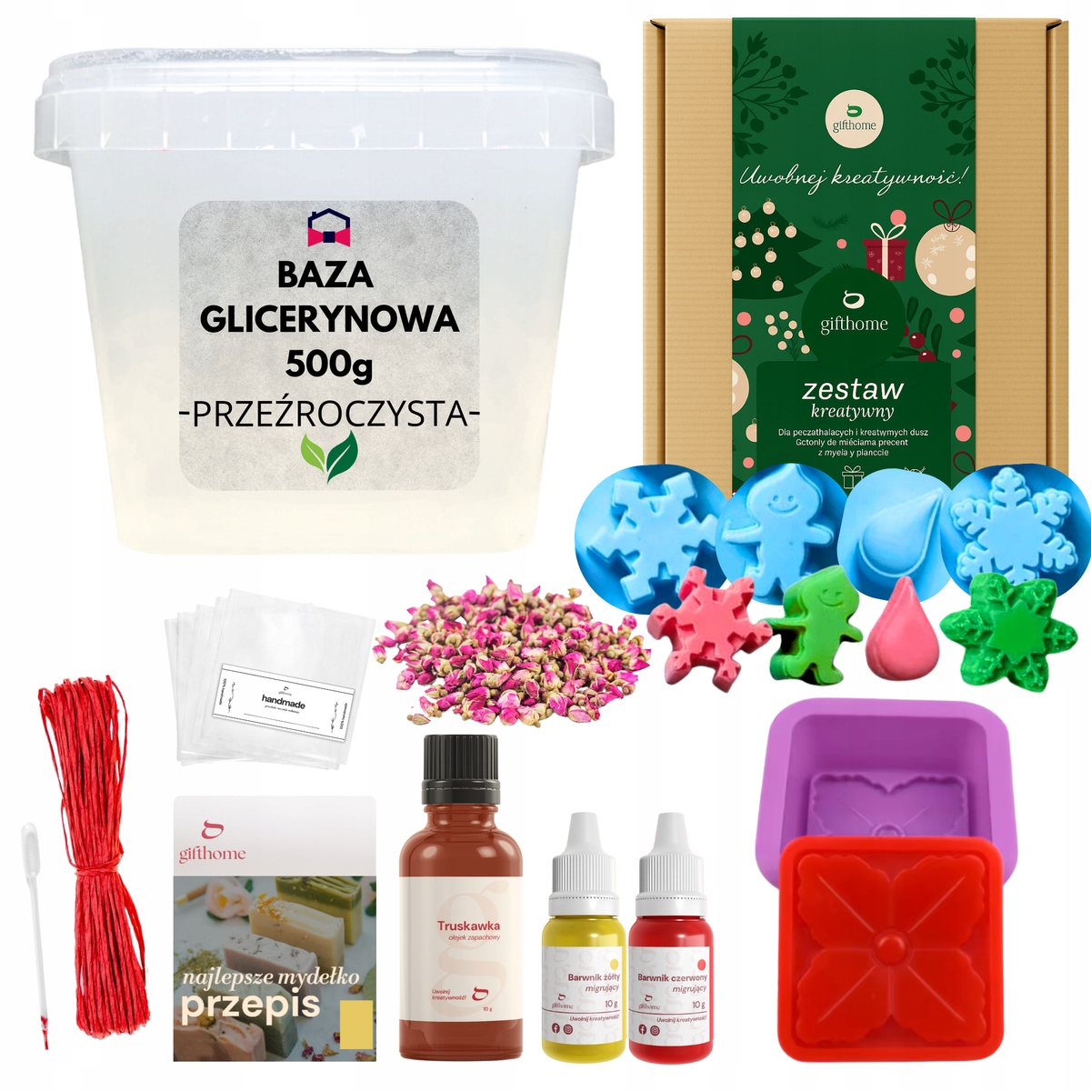Sada na výrobu mýdla pro děti Diy jako dárek pod vánoční stromeček Diy