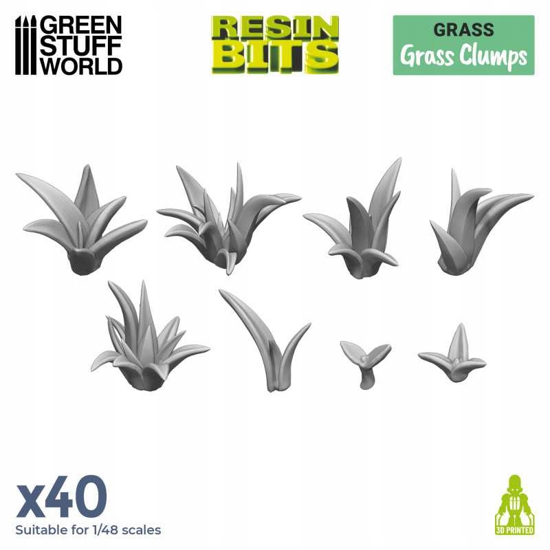 3D printed set Grass Clumps New