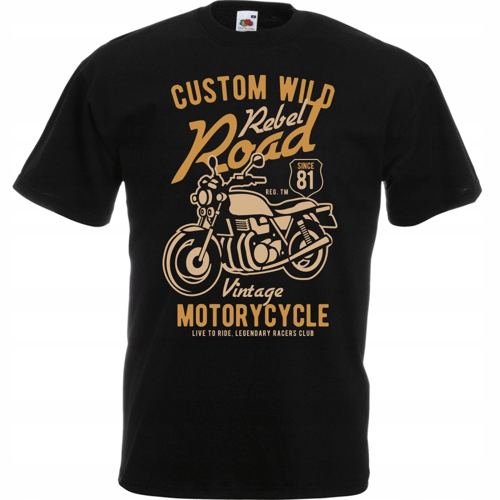 

Koszulka motor motocykl motocyklista XXL czarna
