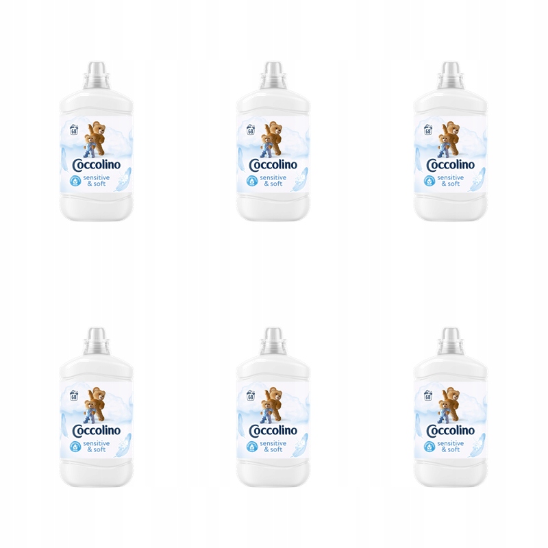 Coccolino Sensitive Pure Jemná tekutá aviváž tkaniny 1700 ml X6