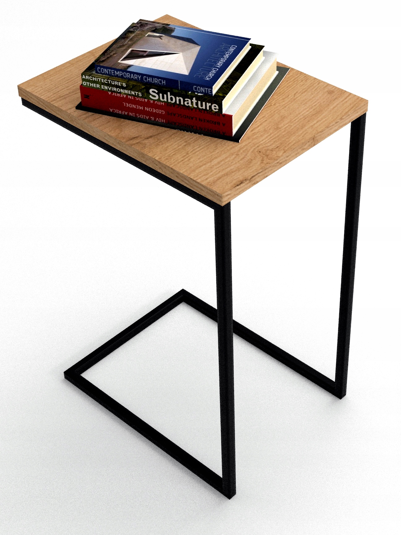 STOLIK POMOCNICZY NA LAPTOPA METALOWY KAWOWY LOFT Marka inna