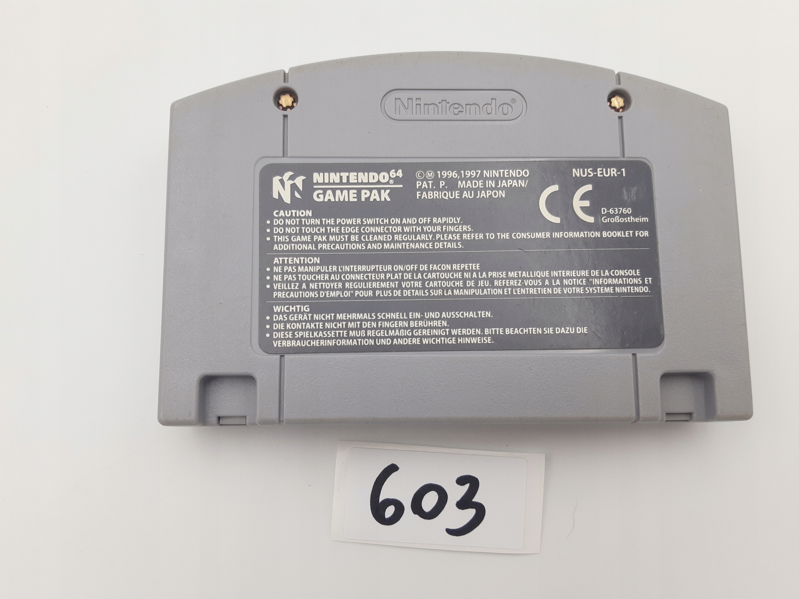 NINTENDO 64 OPERATION WINBACK Platforma Nintendo 64