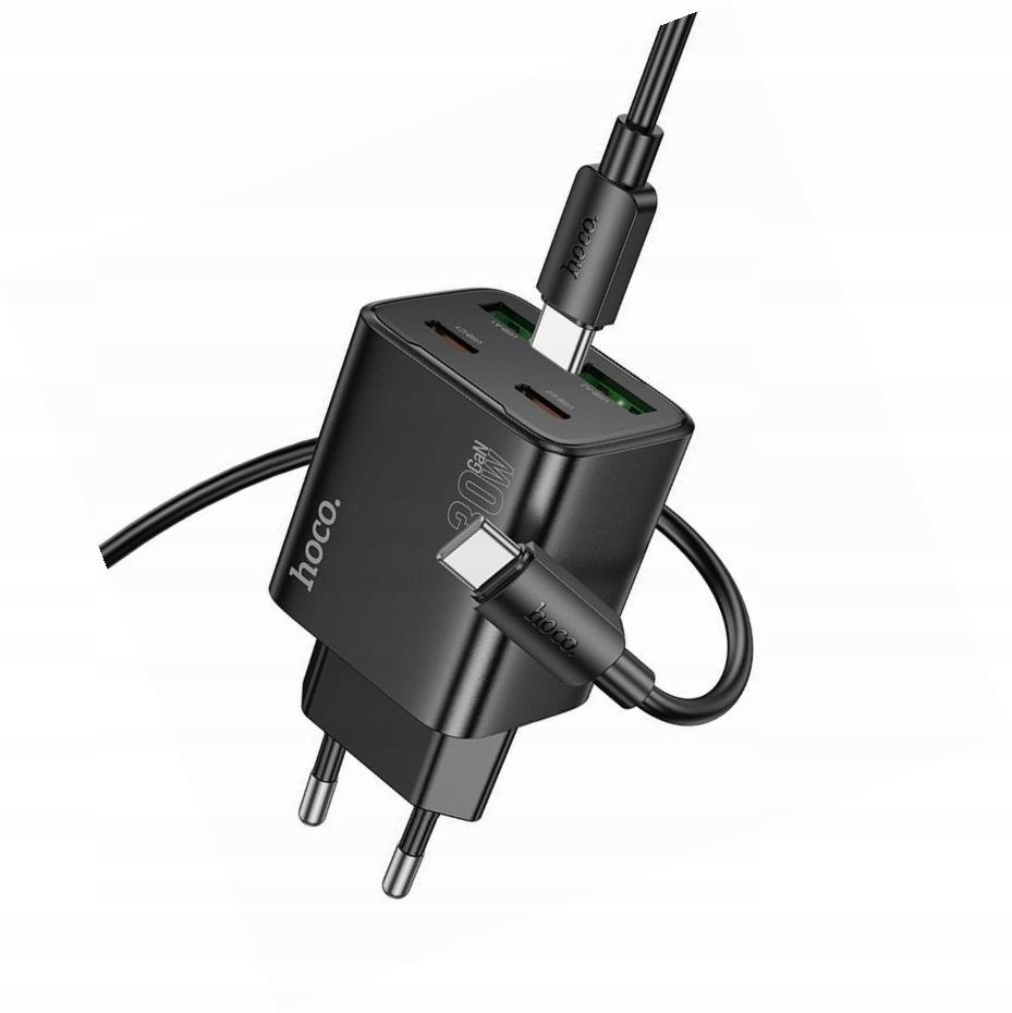 Szybka ładowarka 30W 4 porty z kablem 1m Usb-c do Honor 600 Lite