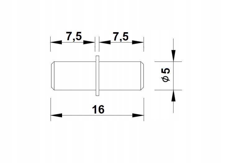 FI 5MM PODPÓRKA METALOWA POD PÓŁKĘ WSPORNIK Kod producenta brak
