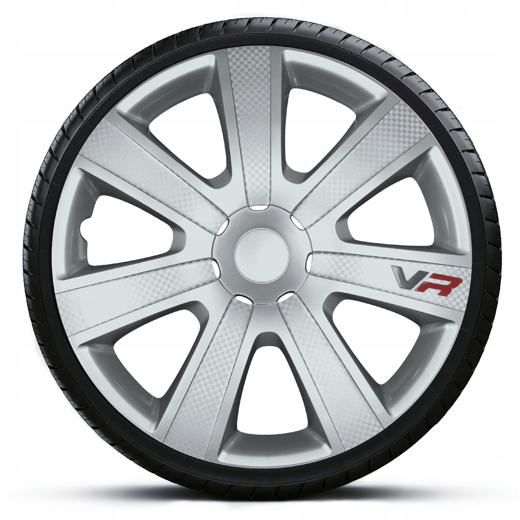

4x Kołpaki 16 Vr Carbon Srebrne Tuning