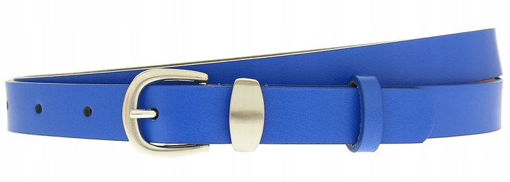 

Szeroki Damski Pasek Skórzany chabrowy Skóra 1,8CM