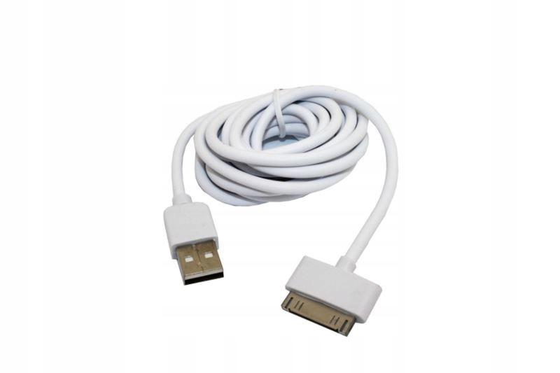 

Kabel USB-30PIN do Apple iPhone 3G 3GS 4 4S bia 2m
