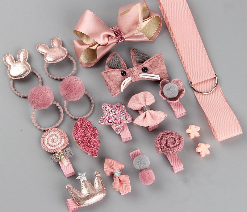 ZESTAW DLA DZIEWCZYNKI SPINKI GUMKA PUDEŁKO OZDOBY GUMKI DLA DZIECI PREZENT EAN (GTIN) 6923258772496