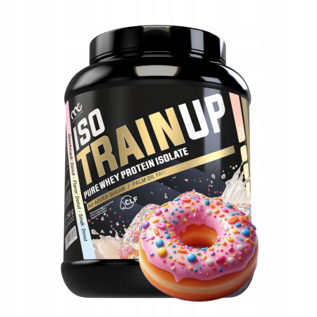 Muscle Clinic Iso Train Up 750 g Wpi proteinový izolát donut