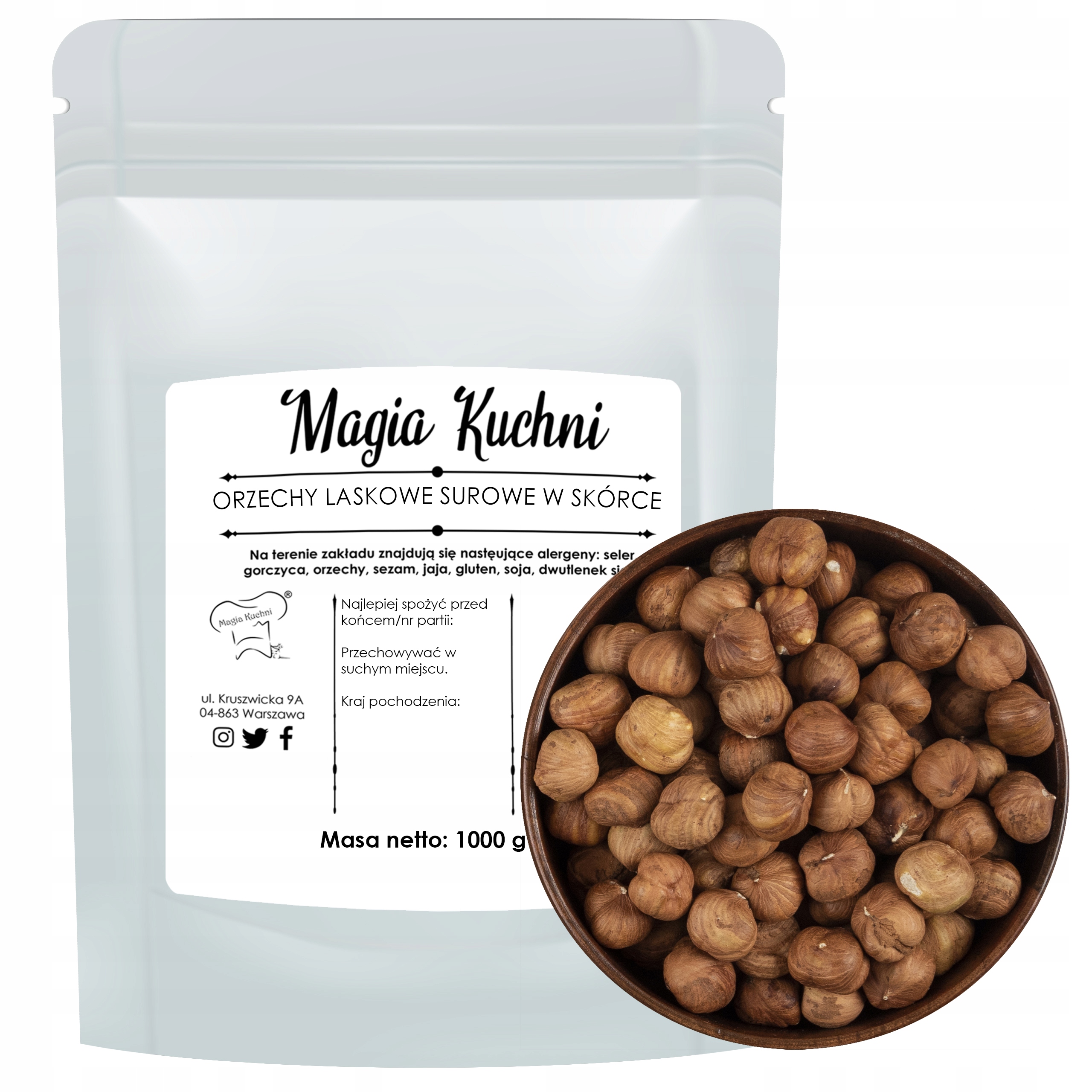 Levně lískové ořechy loupané 1 kg Přírodní Premium