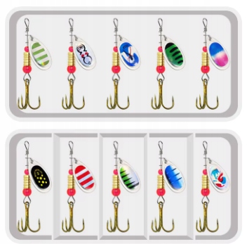 WĘDKARSTWO BŁYSTKA BŁYSTKI OBROTOWE NA RYBY DRAPIŻNE 10 SZT OBROTÓWKA Kod producenta BŁYSTKA BŁYSTKI OBROTOWE