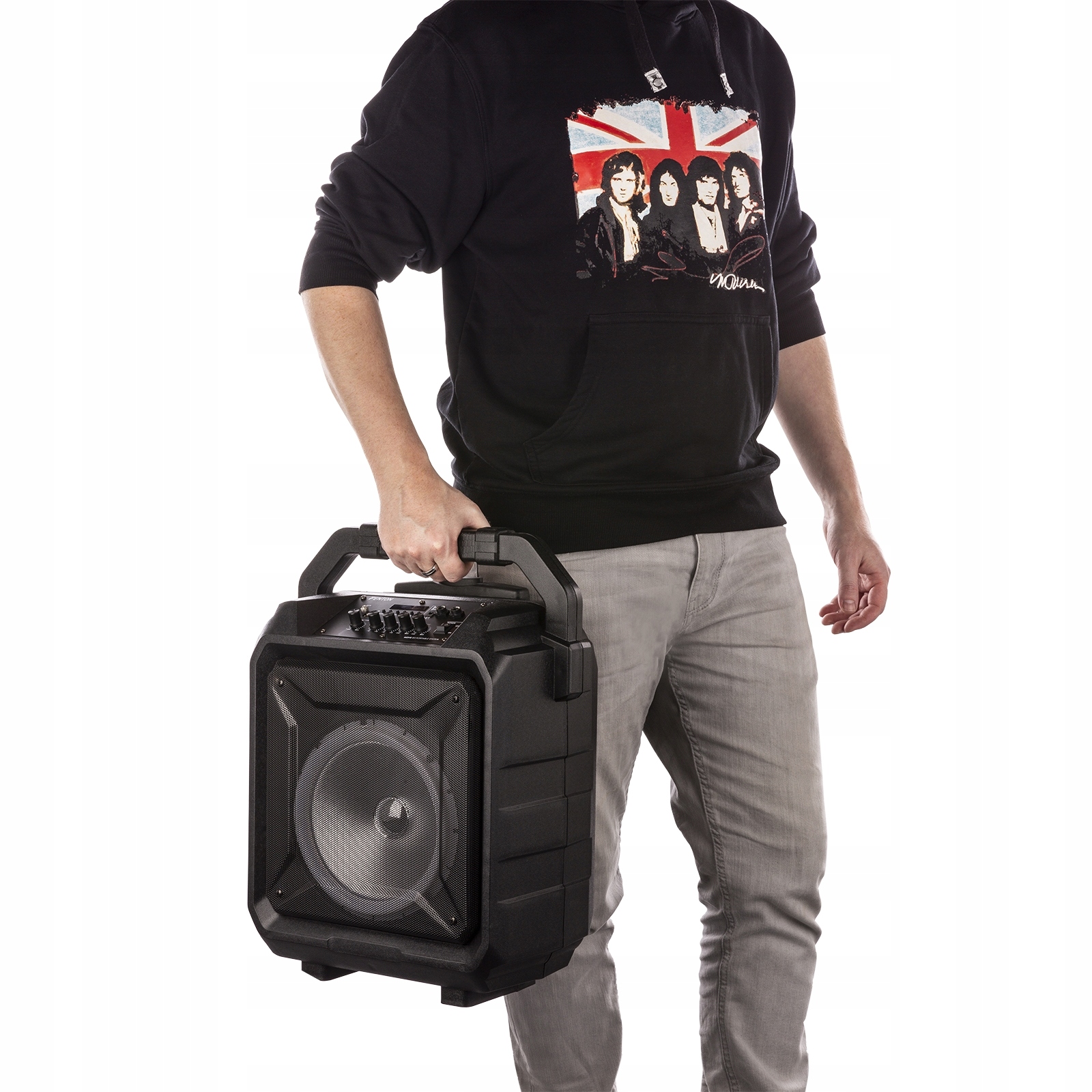 Kolumna imprezowa LED 8''120W BT USB bateria MIC Pasmo przenoszenia 20-20000 Hz