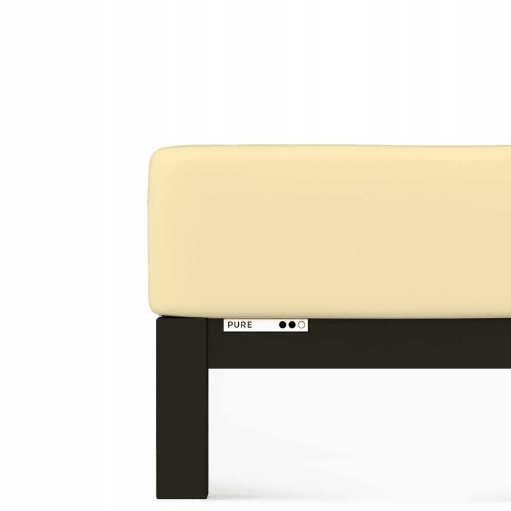 Prostěradlo Schlafgut Pure Standard 180x190-200x220 cm Yellow Mid 164
