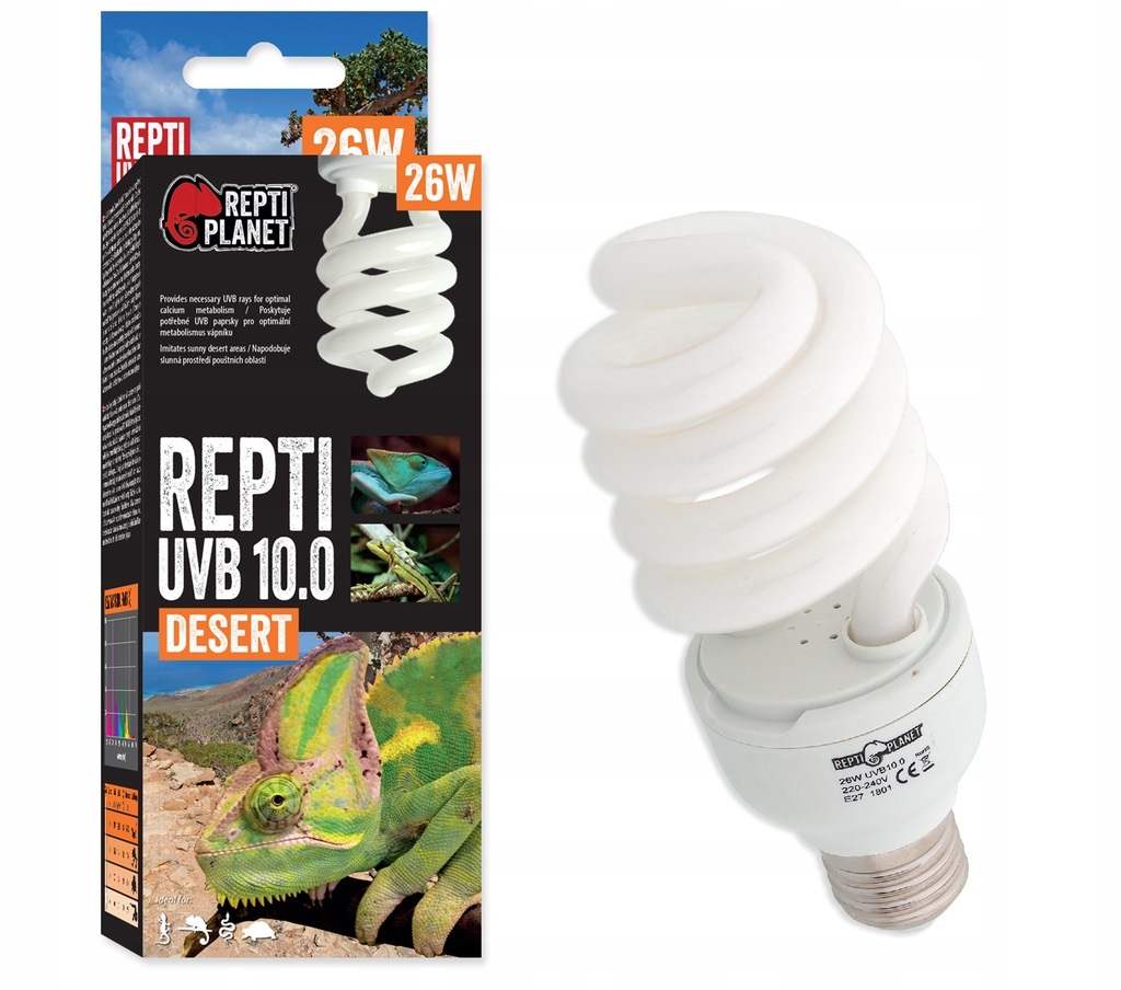 

Reptiplanet Uvb 10.0 26W Żarówka Tropikalna