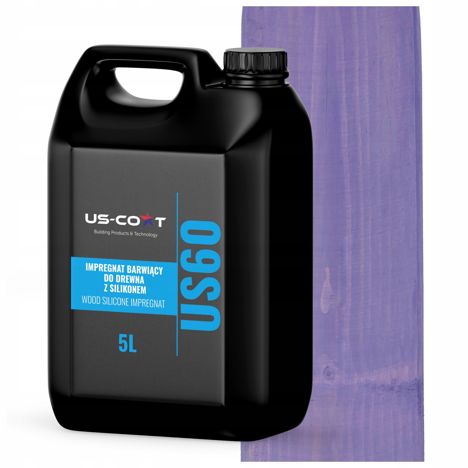 Barvící Impregnat Na Dřevo Se Silikonem 2v1 Altán Uv Barva Levandulová 5L