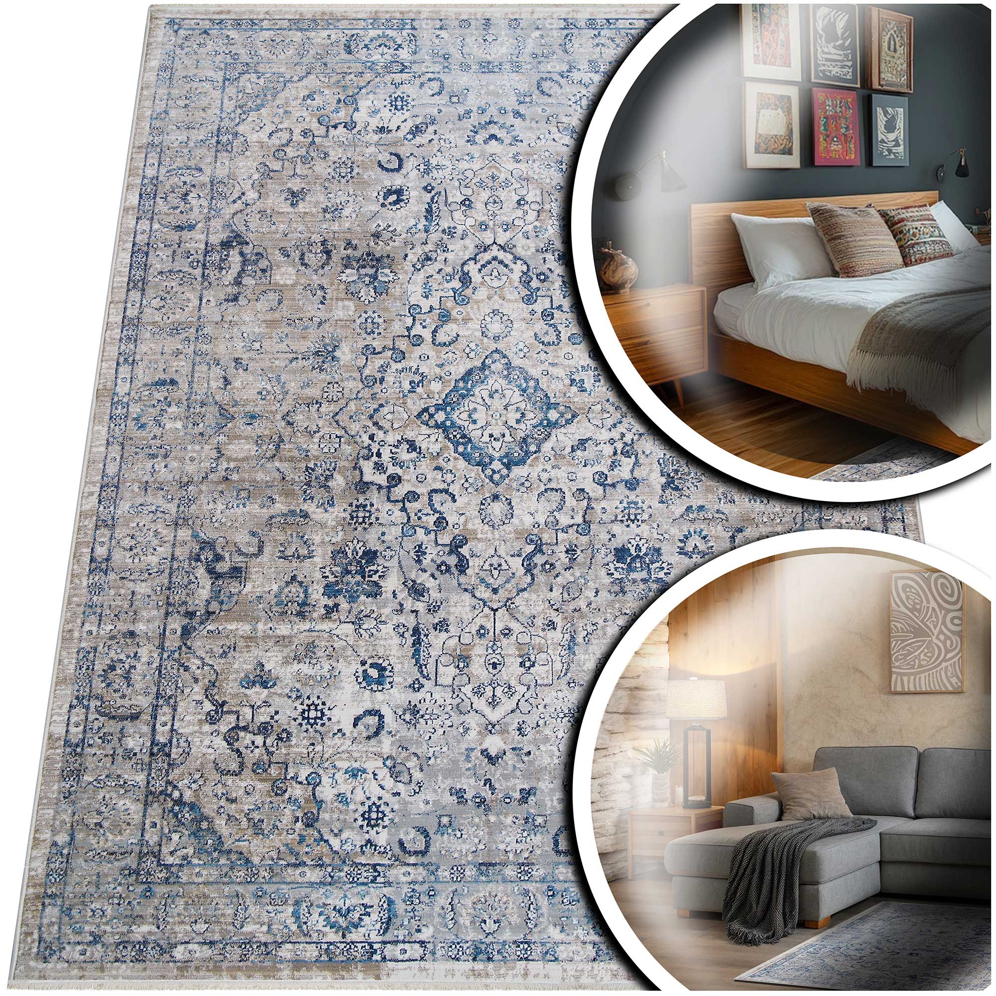 Šedý Koberec Do Obývacího Pokoje San Sebastian Exkluzivní Koberec Do Ložnice 80x150