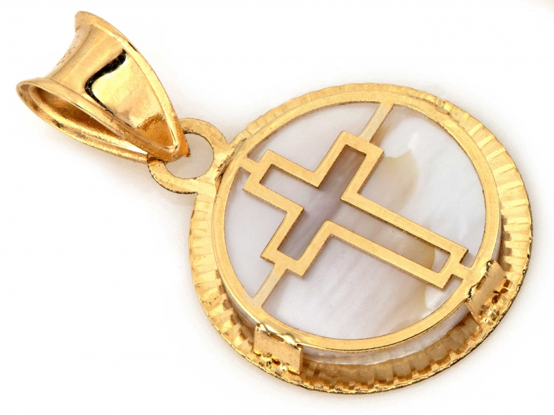 Zlatý přívěsek Au 585 s křížkem ZA8195B