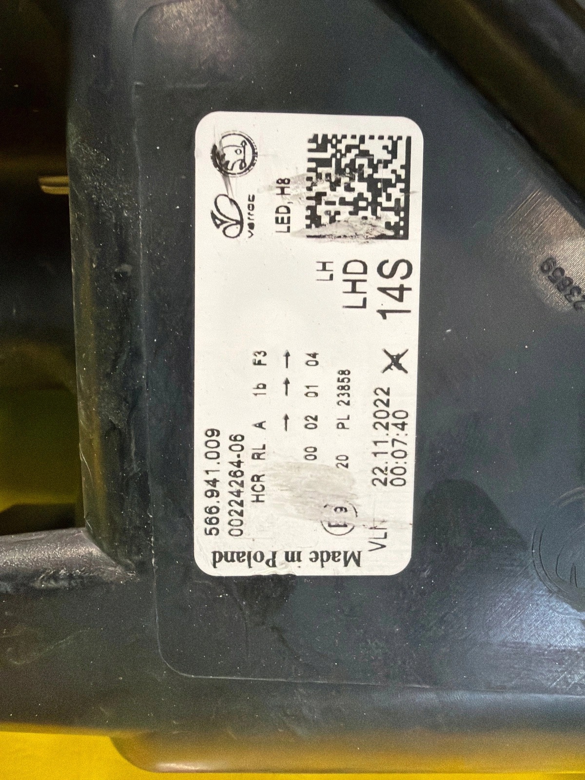 light left Skoda Kodiaq Lift 2021- Full Led 566941009