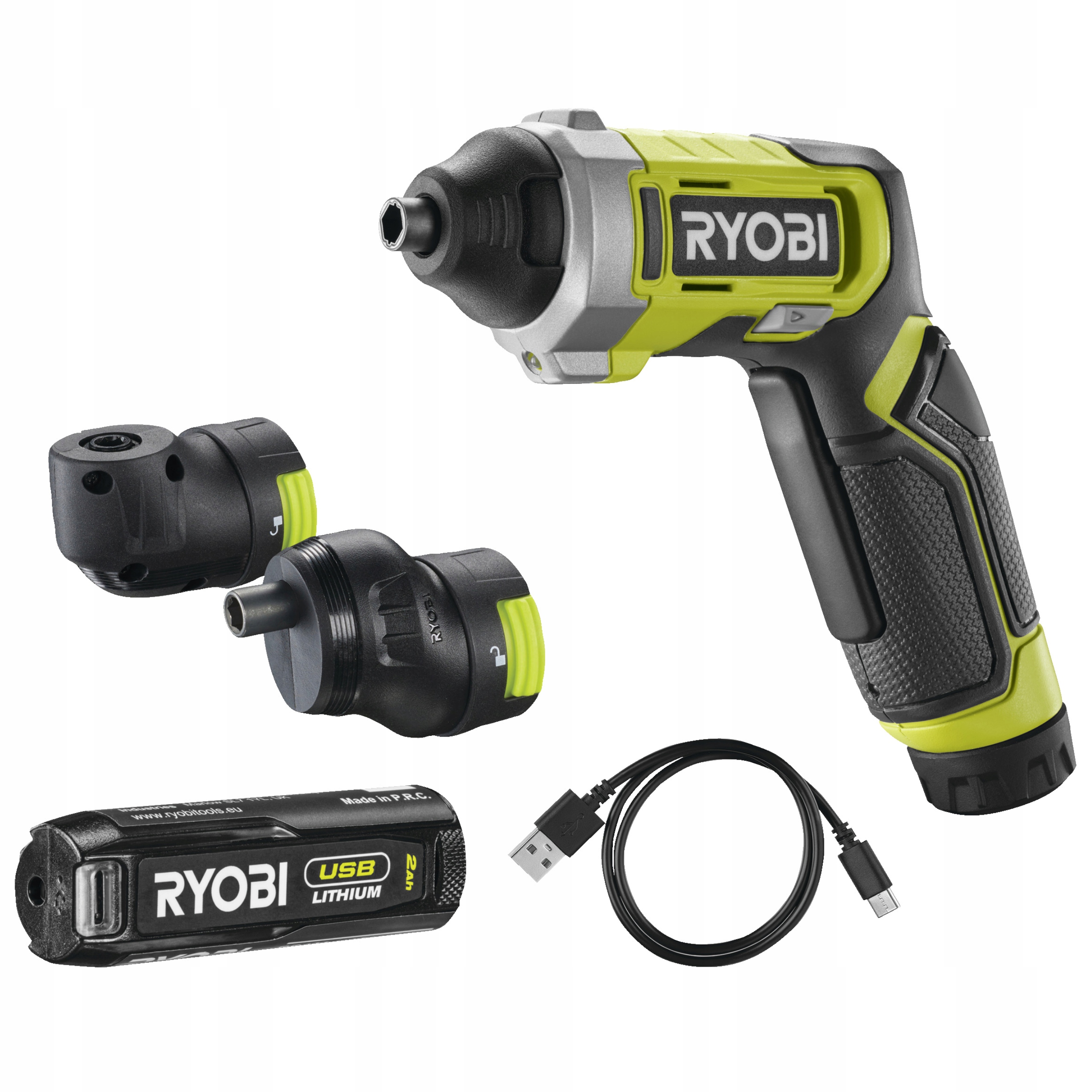 Ryobi RSD4-120TA2 4V Akumulátorový Šroubovák S Usb Lithium A Dvěma Bity