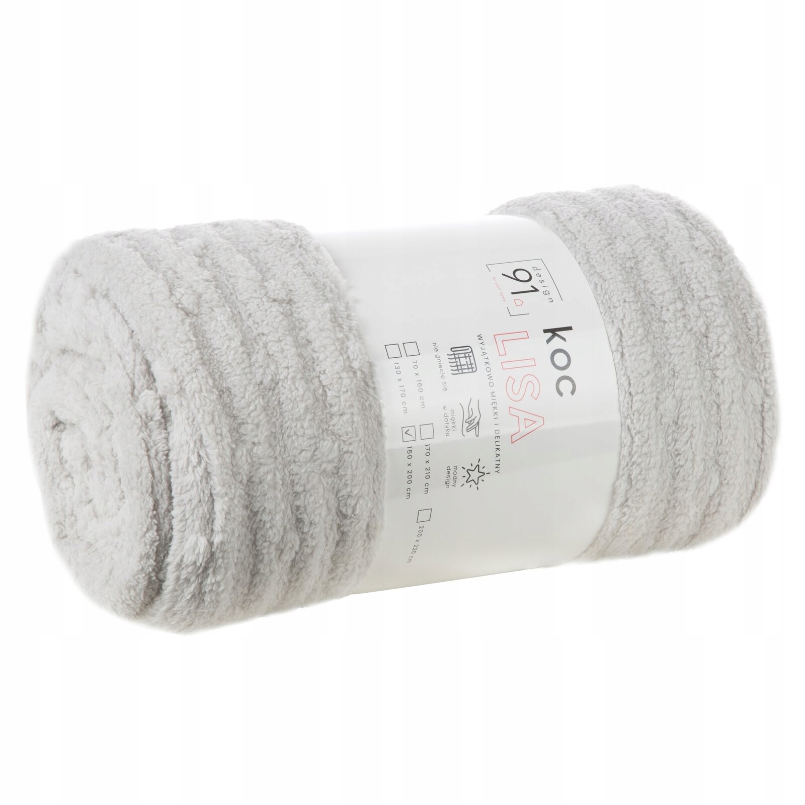 NARZUTA NA KANAPĘ 150X200 KOC 3D Miękki PLUSZOWY Eurofirany Premium KOLORY Marka Design 91