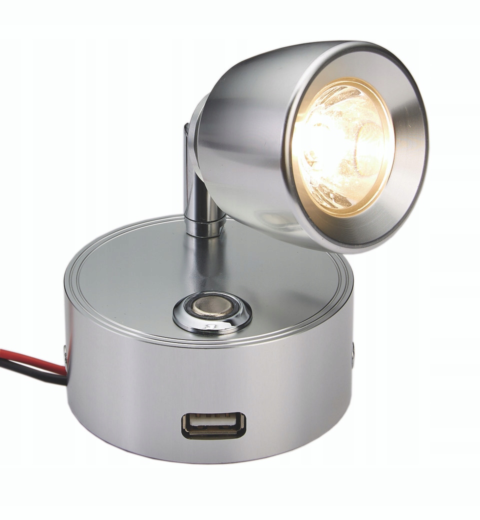 Lampa wewnętrzna kabinowa do jachtu łodzi Led do czytania z gniazdem Usb