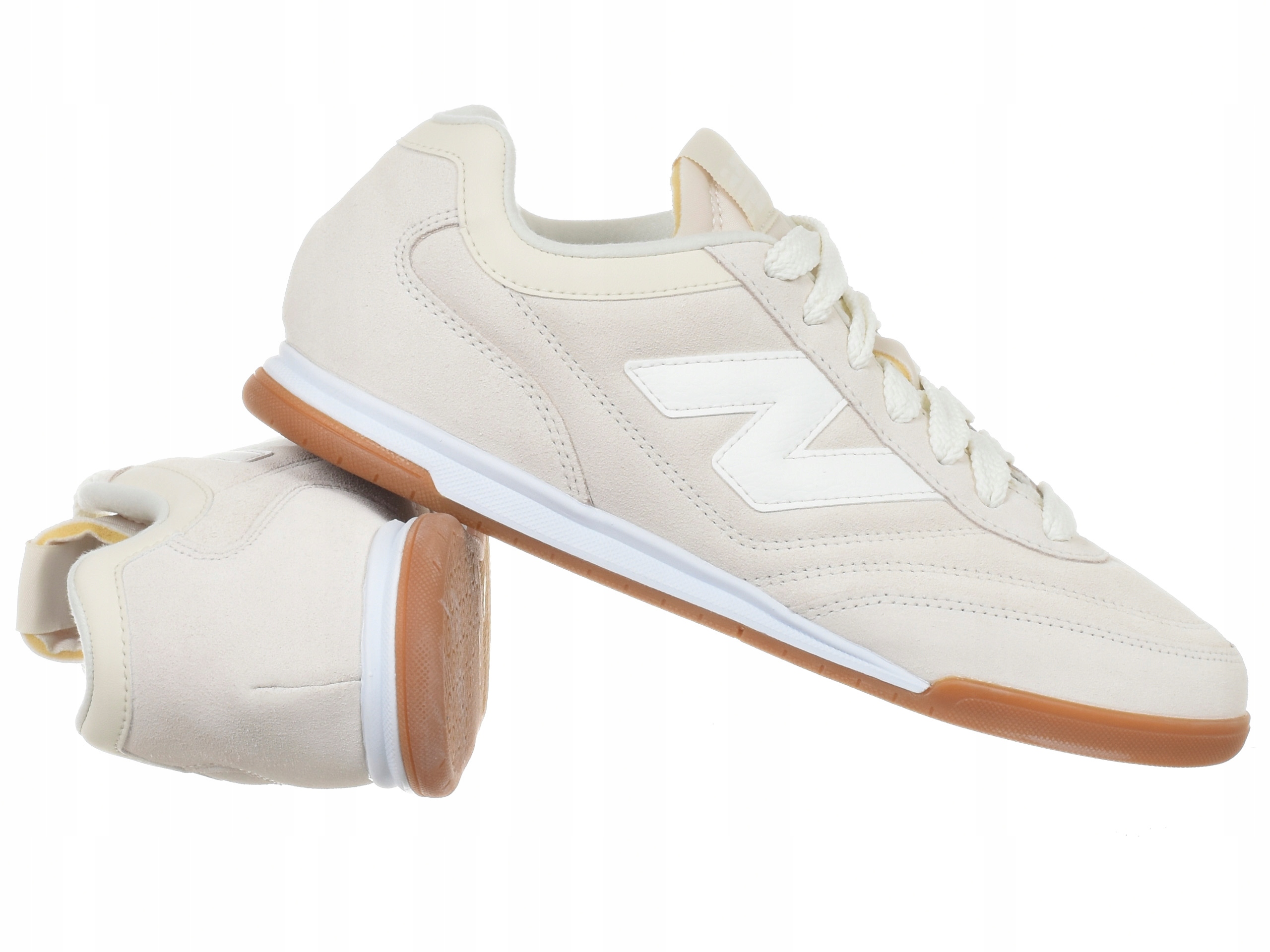 Pánské boty New Balance URC42EA kožené tenisky béžové sportovní boty
