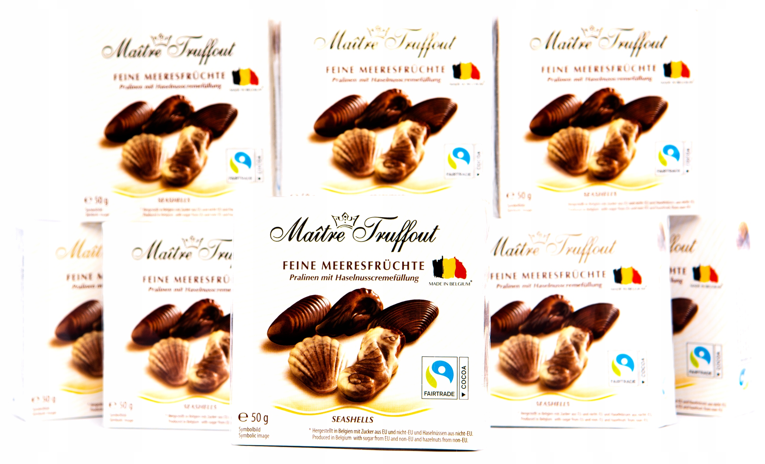 MaitreTruffout Praliny Belgijskie Muszle Morskie 50 g — 5