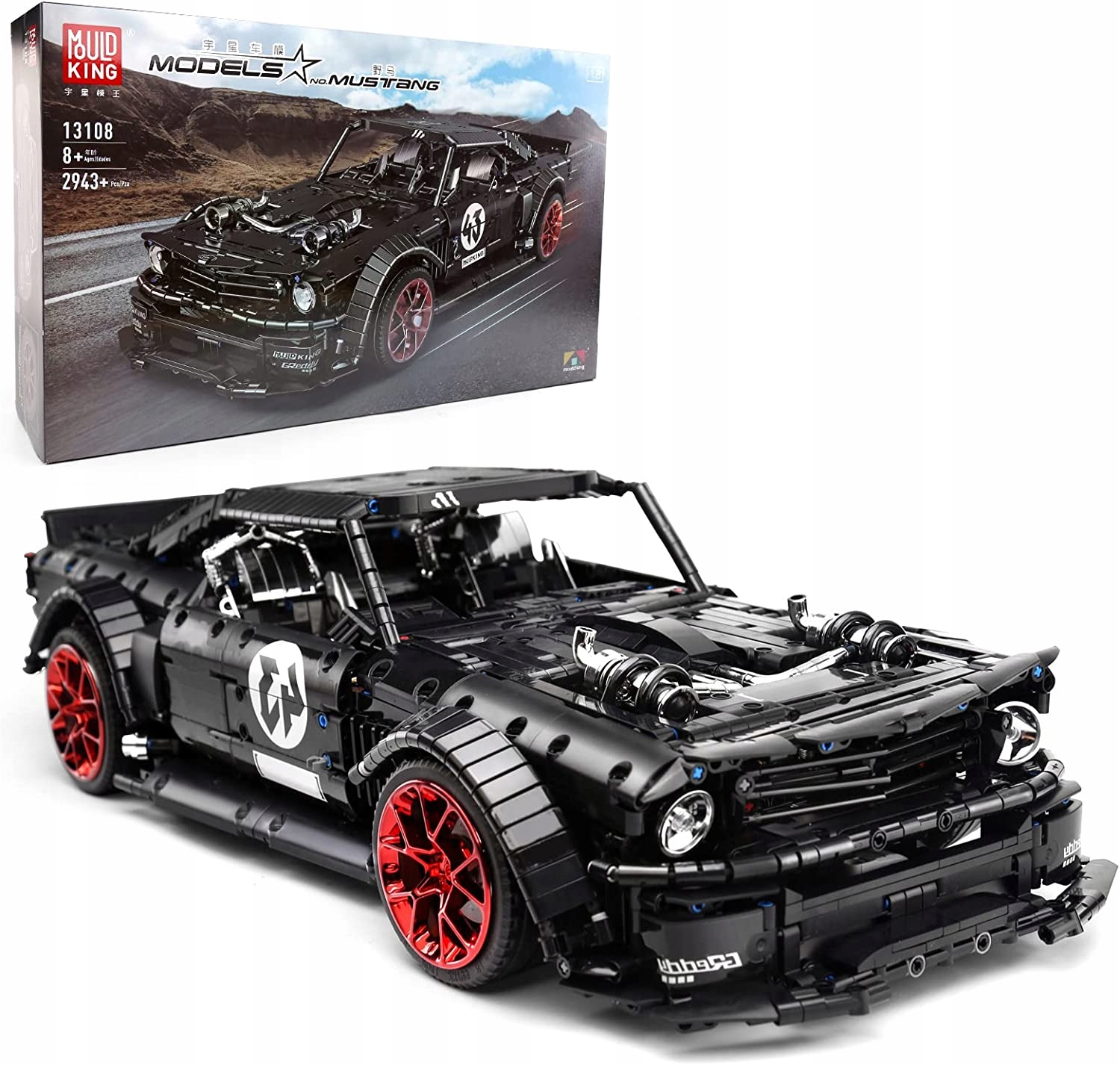 

Mould king Ford Mustang Hoonicorn V2 Racing Car