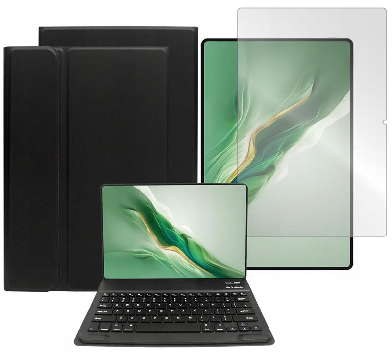 Etui do Honor MagicPad 2 12.3 Case z klawiaturą Bluetooth czarne i Szkło