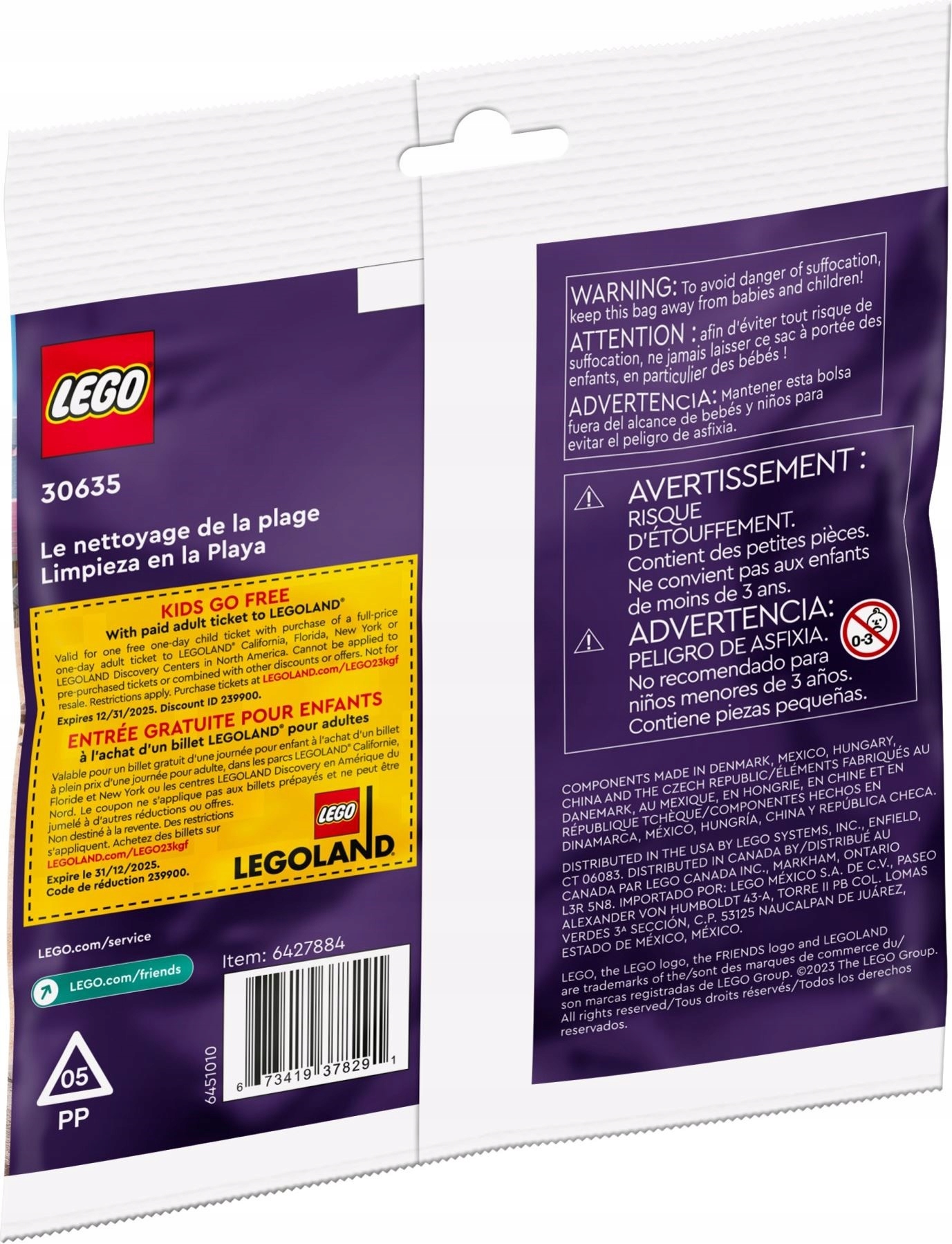 LEGO 30635 FRIENDS Sprzątanie plaży - saszetka / polybag EAN (GTIN) 5702017425085